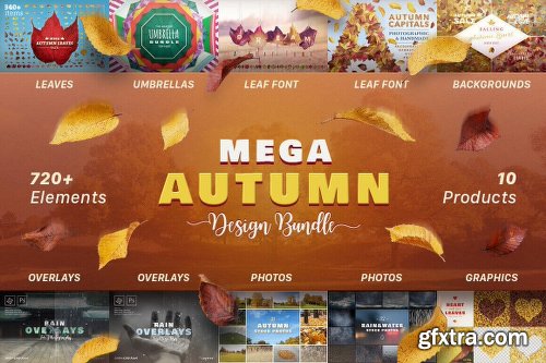 Mightydeals Mega Autumn Design Bundle with 700+ Elements