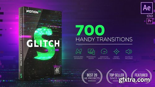 Videohive Glitch Transitions 21059280