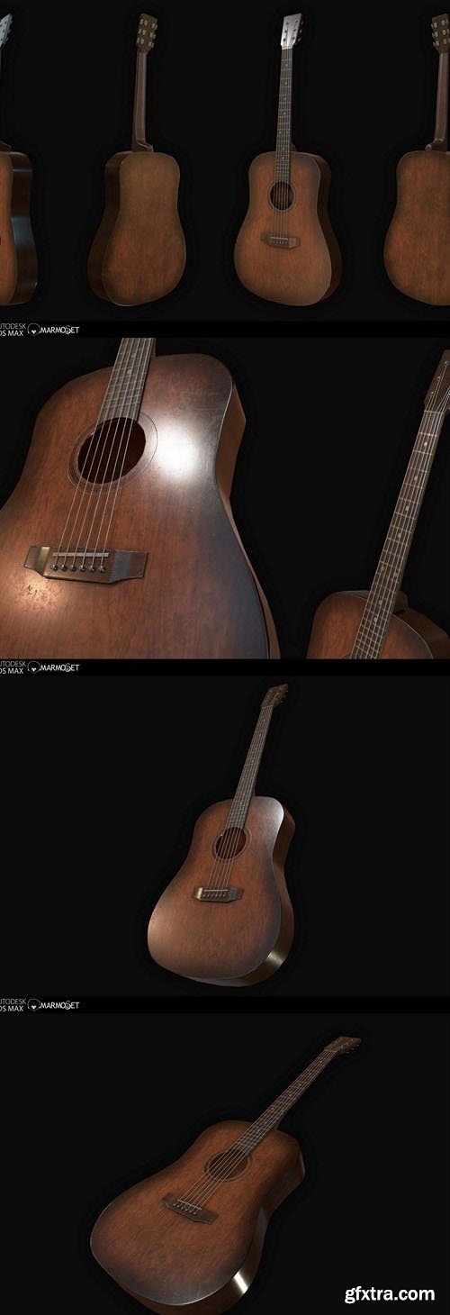 Acoustic Guitar – 3D Model