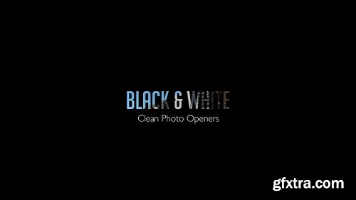 Videohive Black & White - Clean Photo Openers 11909529