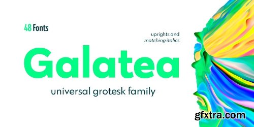 Galatea Font Family - 48 Fonts