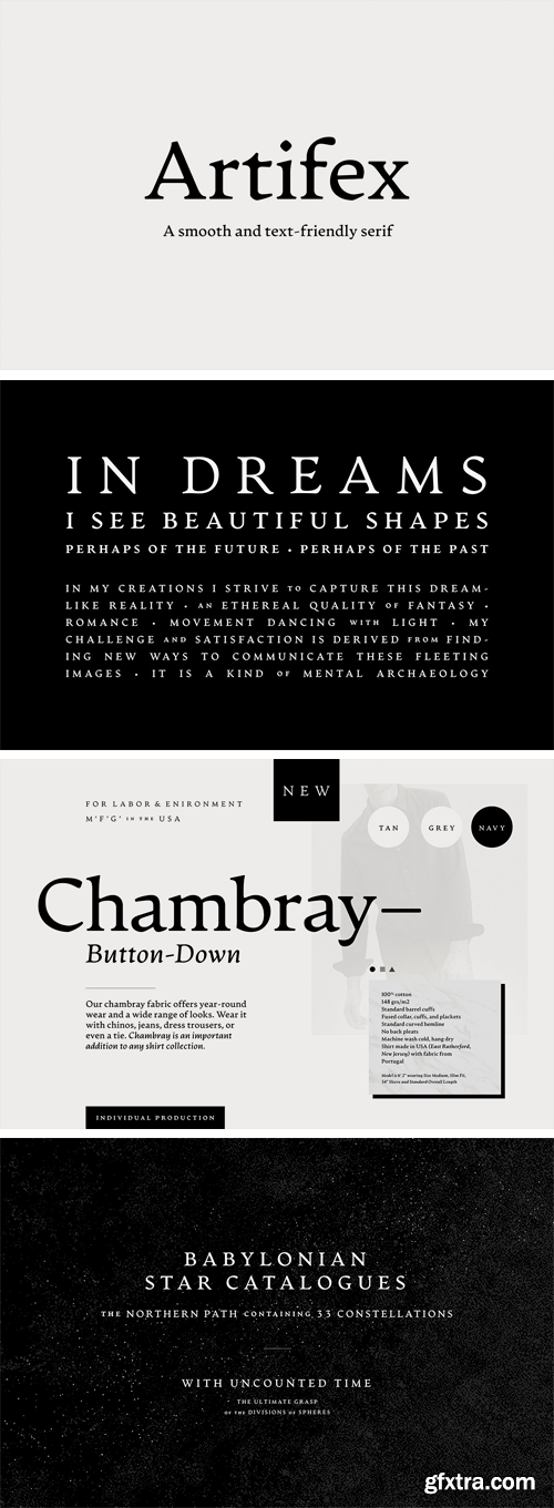 CM - Artifex CF Text-Friendly Serif Font 3227795