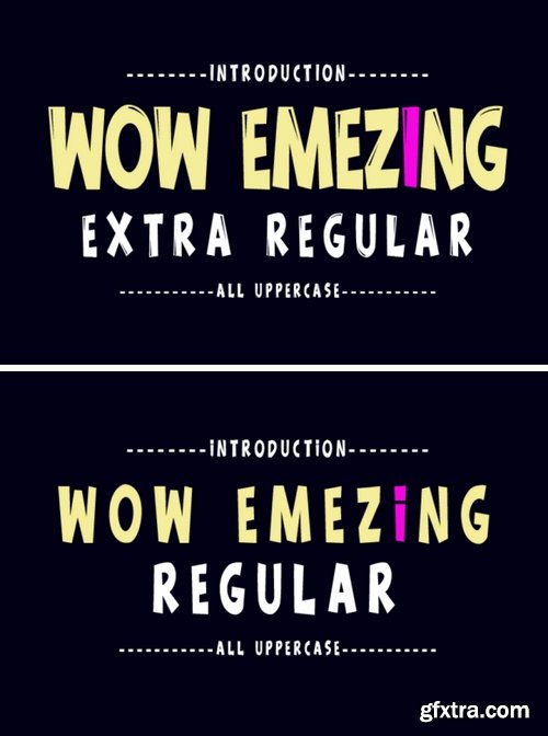 Wow Emezing Font