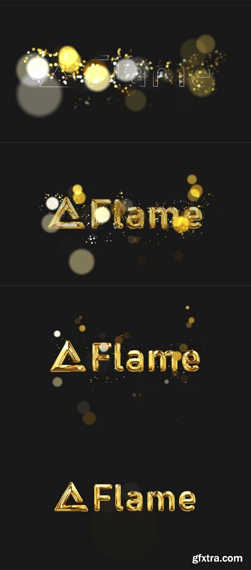 MotionElements - Gold particle Logo - 11290770