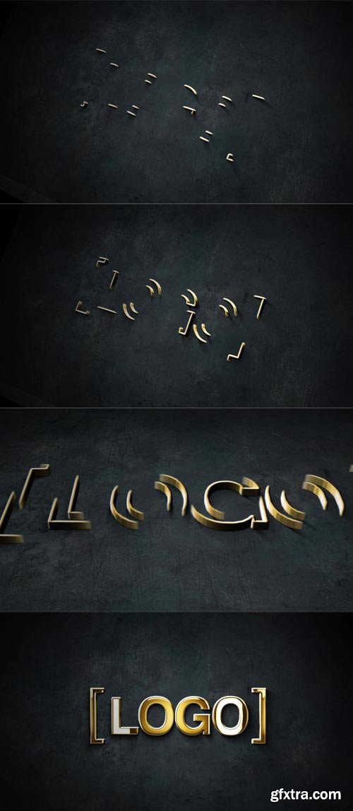 MotionElements - Gold And Silver Stroke 3D Logo Animation - 11594500
