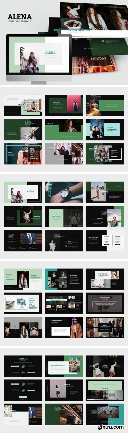 Alena : Minimal Style Powerpoint Template