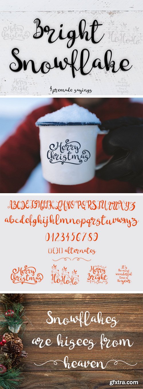 Bright Snowflakes Font