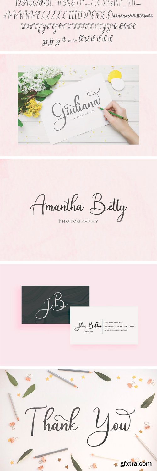 CM - Andina - Modern Script Font 3065423