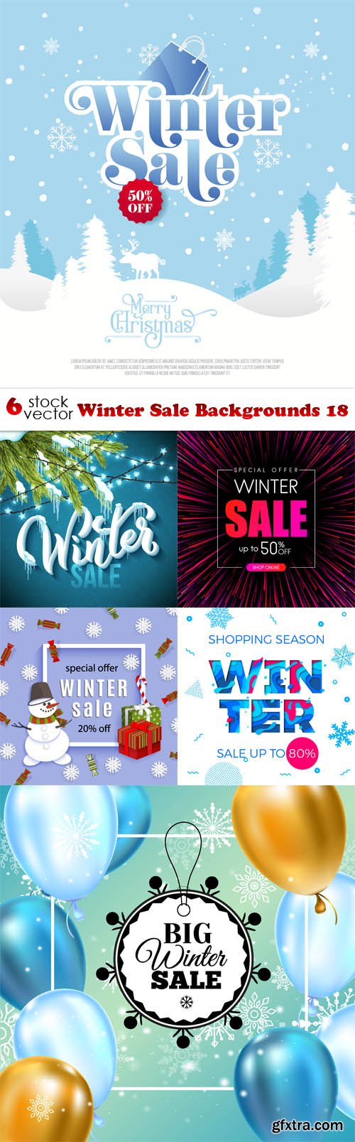 Vectors - Winter Sale Backgrounds 18