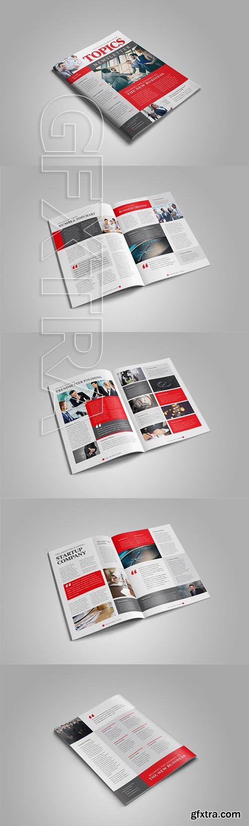 CreativeMarket - Business Newsletter Template Design 3195695