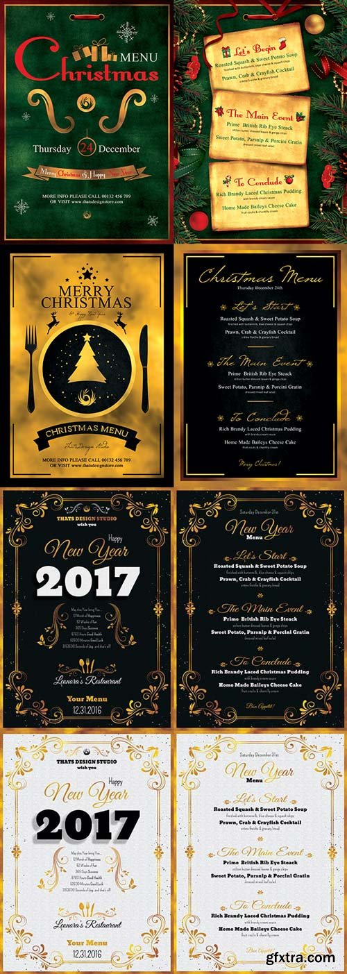 New Year Menu V2 3n1 2018 Template