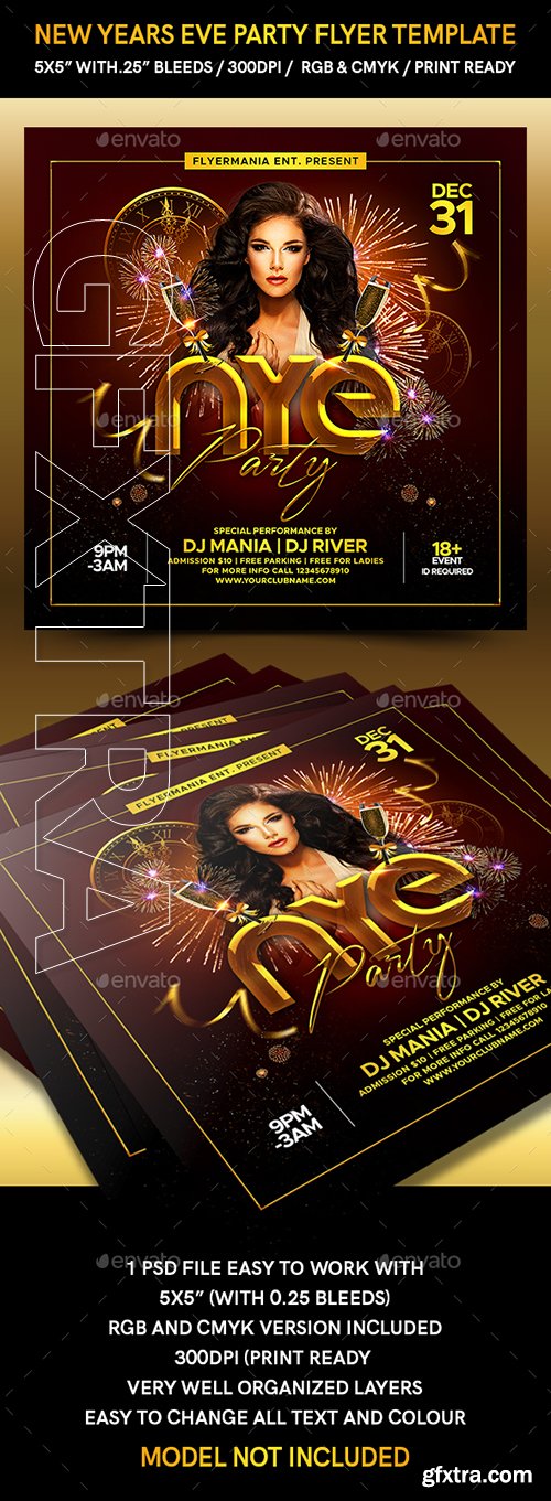 GraphicRiver - New Years Eve Party Flyer Template 22894499