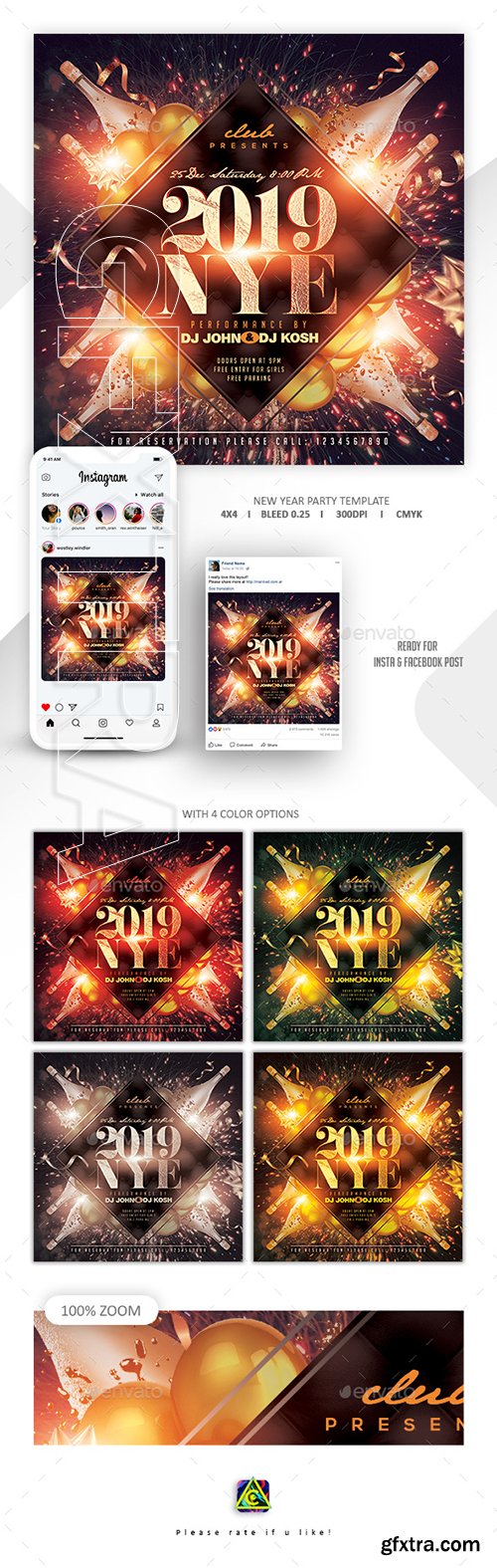 GraphicRiver - New Year Party Flyer 22893392