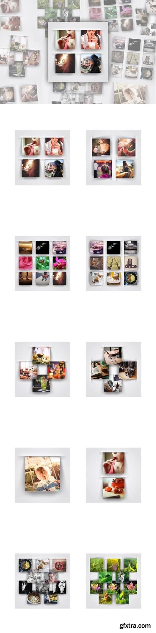 Modern Square Photo Frame Templates