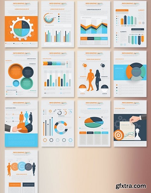 17 Pages Infographics Design