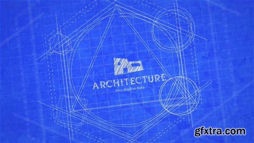 Videohive Blueprint Logo Reveal 22971468