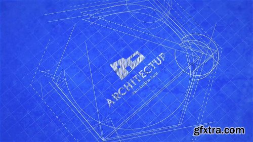 Videohive Blueprint Logo Reveal 22971468