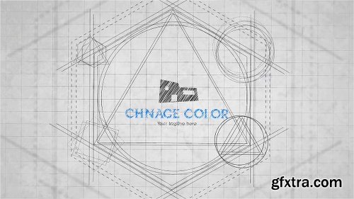 Videohive Blueprint Logo Reveal 22971468