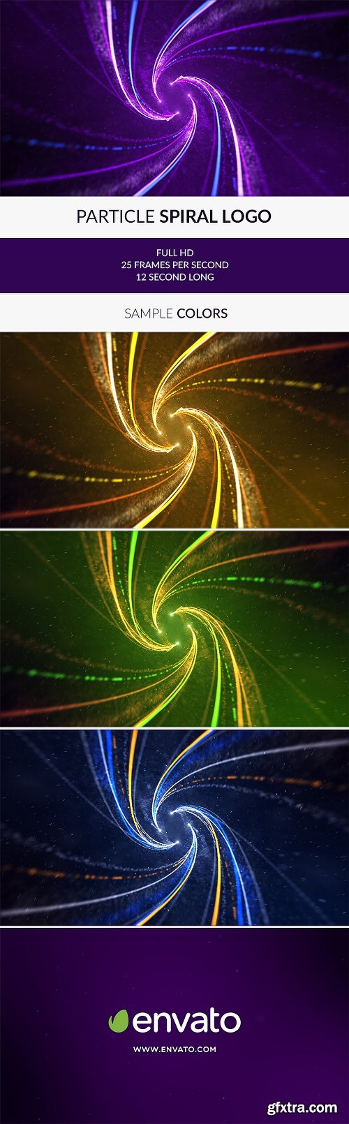 Videohive Particle Spiral Logo 10399077