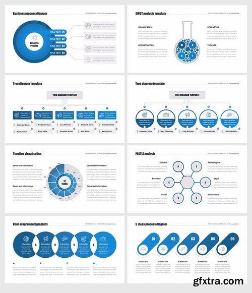 Multipurpose Business Report for Powerpoint Keynote and Google Slides Templates