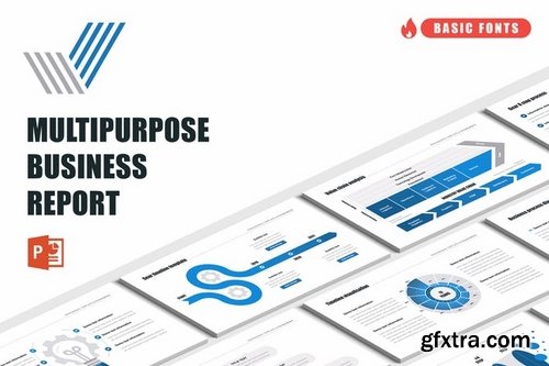 Multipurpose Business Report for Powerpoint Keynote and Google Slides Templates