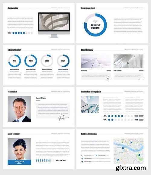 Multipurpose Business Report for Powerpoint Keynote and Google Slides Templates