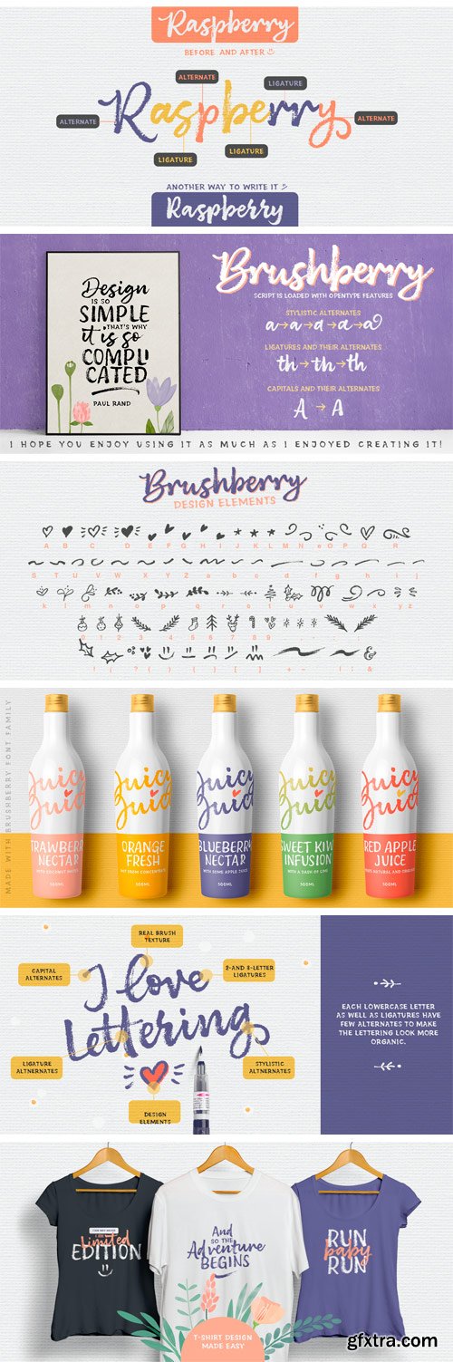 Brushberry Font Family