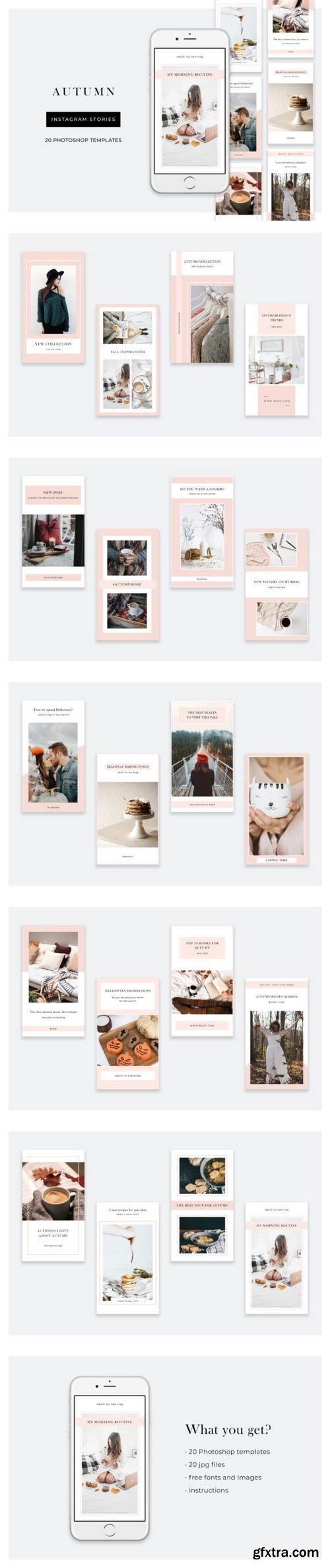 CF - Autumn Instagram Stories – 20 Photoshop templates 772671