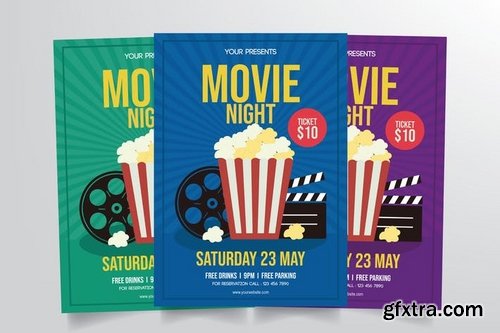 Movie Night Flyer Template