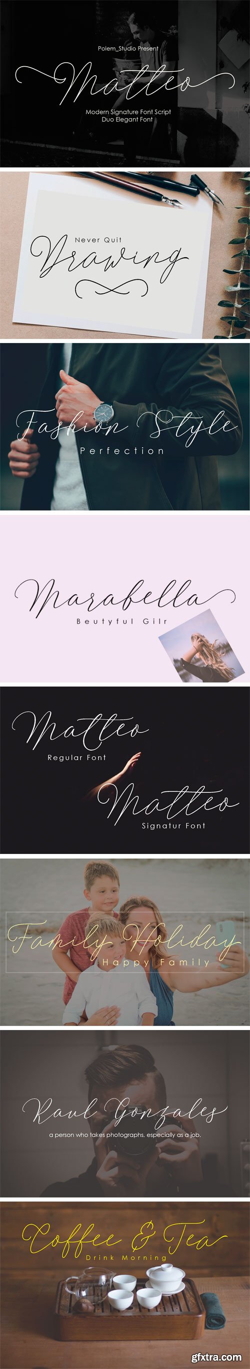 Fontbundles - Matteo Script Duo Font 151924