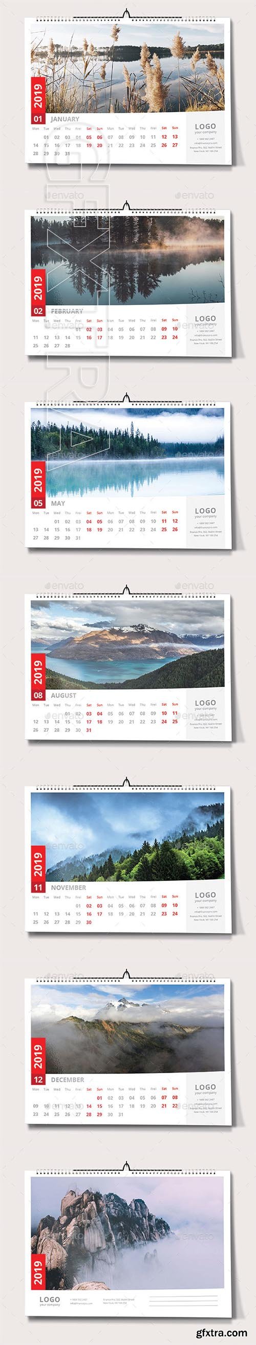 GraphicRiver - Wall Calendar 2019 22929678