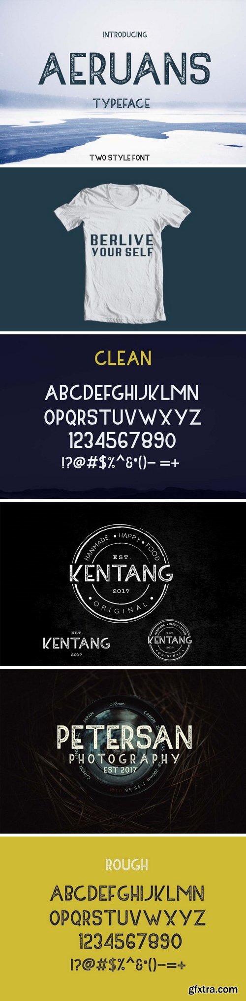 Fontbundles - AERUANS TYPEFACE 34117