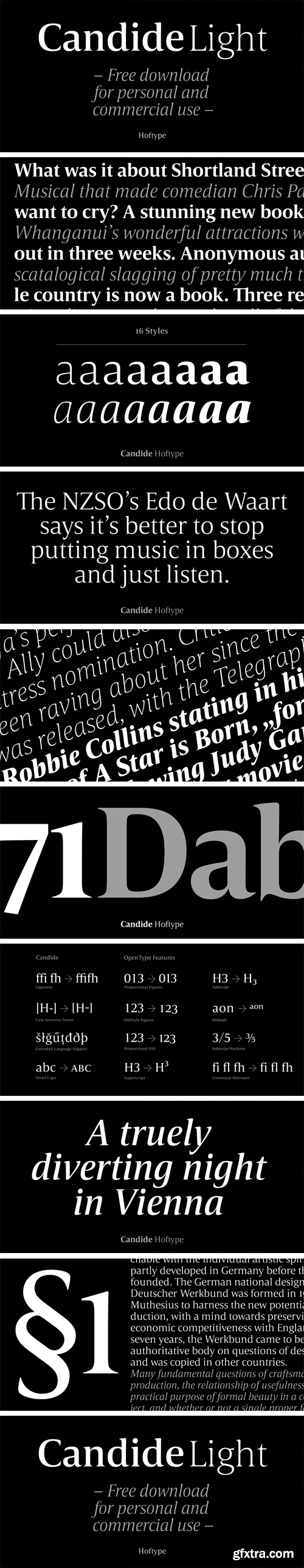 Candide Font Family