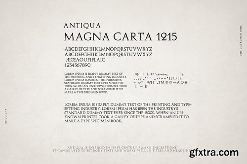 CM - Antiqua - Antique Roman Font 2507299