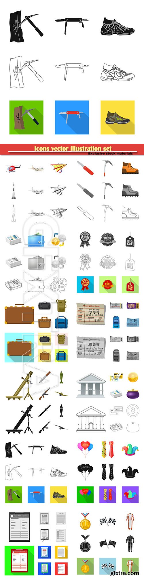 Icons vector illustration set # 2