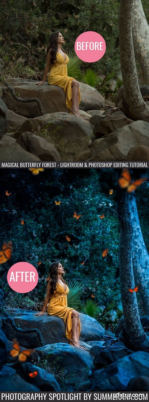 Summerana - Butterfly Forest - Magical Lightroom & Photoshop Edit