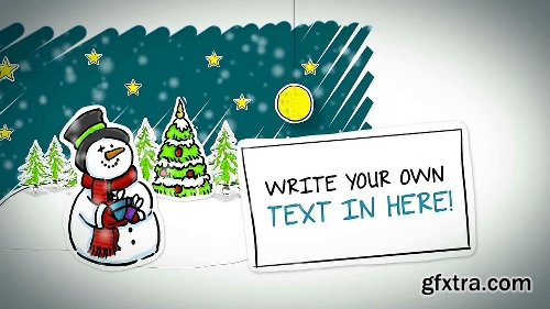 Videohive Whiteboard Xmas Cards With Voice Over 6277688