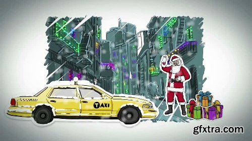 Videohive Whiteboard Xmas Cards With Voice Over 6277688