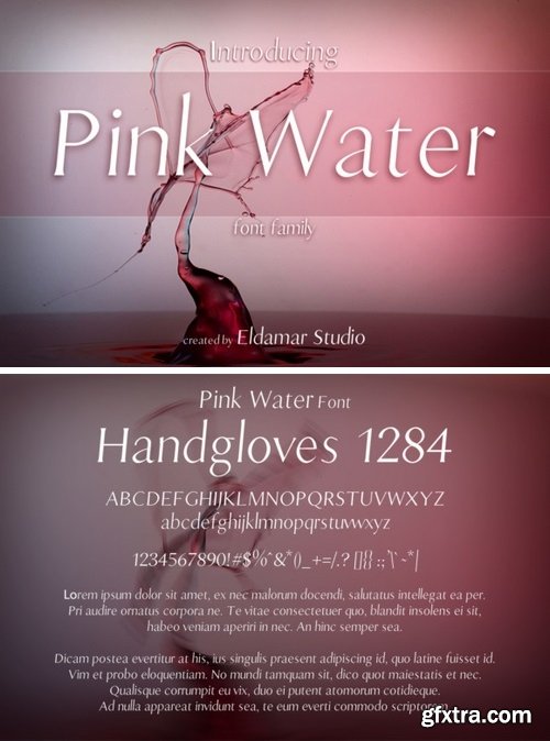 FontBundles - Pink Water Font 119428