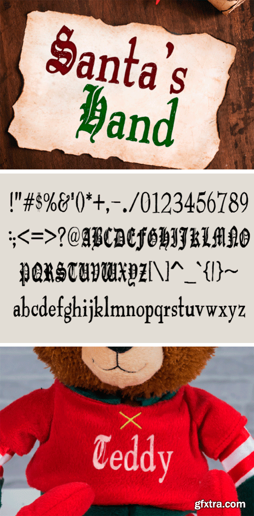 Santa’s Hand Font