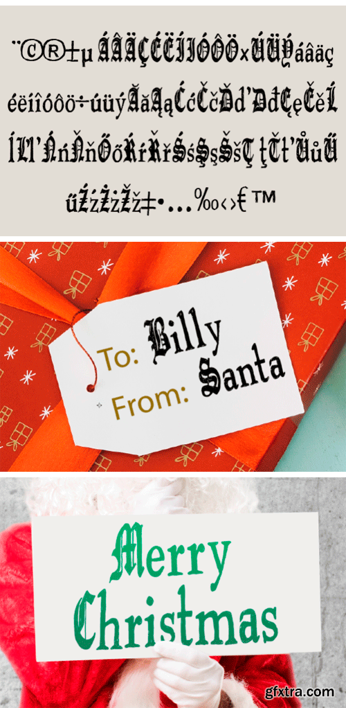 Santa’s Hand Font