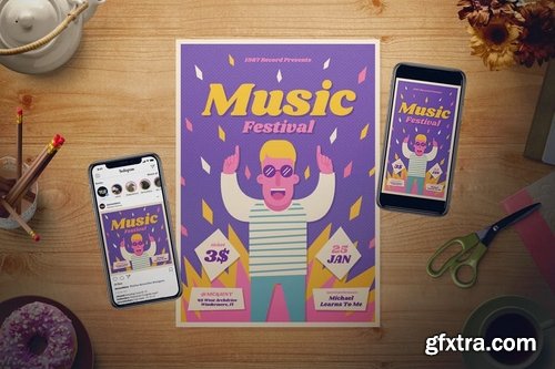 Music Festival Flyer Set