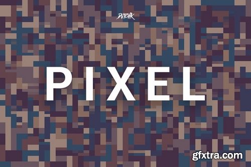 Pixel  Colorful Motion Square Backgrounds  V 04