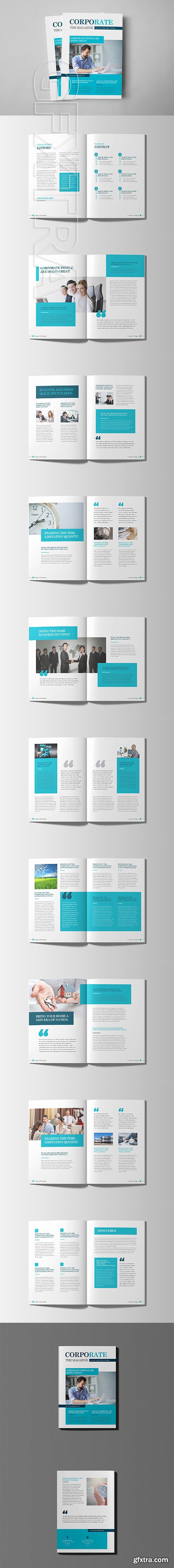 CreativeMarket - Corporate Business Magazine Template 3197586