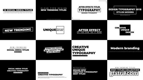 MA -  New Style Titles Motion Graphics Templates 148402