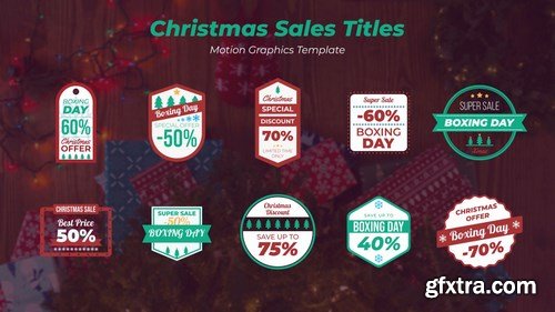 MA - Christmas Sales Titles Motion Graphics Templates 148049