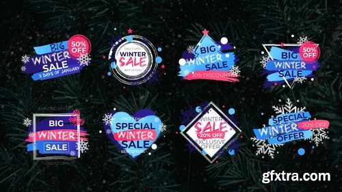 MA - 8 Winter Sale Titles Motion Graphics Templates 147999