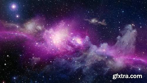 MA -  Purple Belt Space Galaxy Panorama Stock Motion Graphics 148171