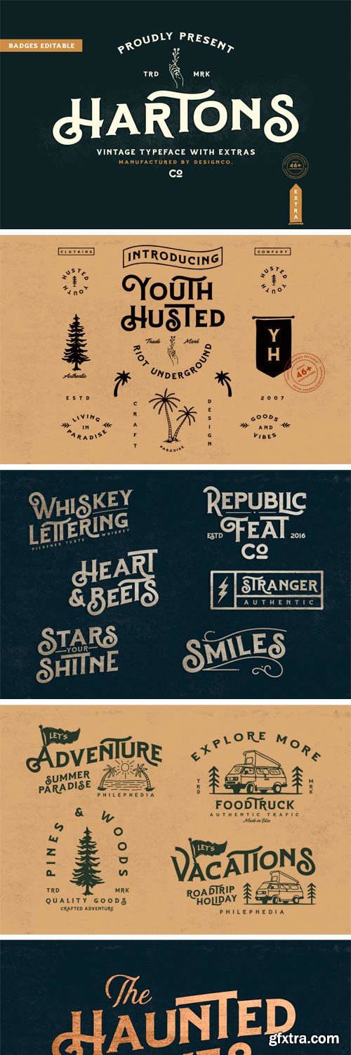 CM - Hartons Branding Typeface (Extras) 3104494