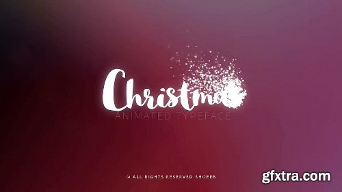 Videohive Christmas- Animated Typeface 22839317